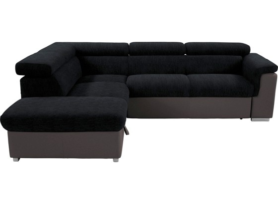 Wohnlandschaft Milla - Dunkelgrau/Silberfarben, MODERN, Holz/Textil (217/252cm) Wohnlandschaft Milla - Dunkelgrau/Silberfarben, MODERN, Holz/Textil (217/252cm)