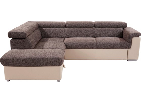 Wohnlandschaft Milla - Sandfarben/Silberfarben, MODERN, Holz/Textil (217/252cm) Wohnlandschaft Milla - Sandfarben/Silberfarben, MODERN, Holz/Textil (217/252cm)