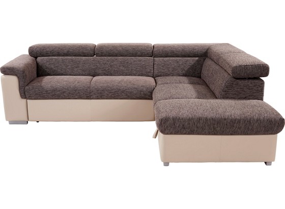 Wohnlandschaft Milla - Sandfarben/Silberfarben, MODERN, Holz/Textil (252/217cm) Wohnlandschaft Milla - Sandfarben/Silberfarben, MODERN, Holz/Textil (252/217cm)