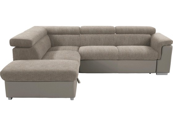 Wohnlandschaft Milla - Sandfarben/Silberfarben, MODERN, Holz/Textil (217/252cm) Wohnlandschaft Milla - Sandfarben/Silberfarben, MODERN, Holz/Textil (217/252cm)