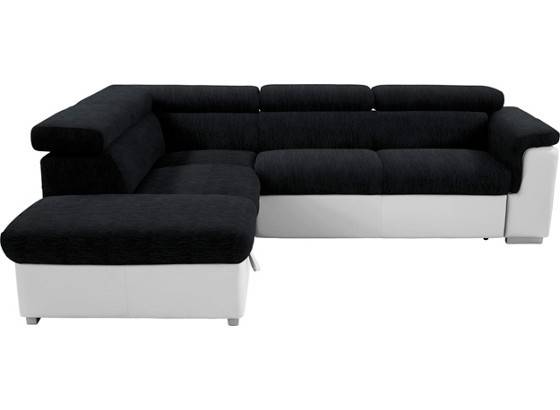 Wohnlandschaft Milla - Silberfarben/Schwarz, MODERN, Holz/Textil (217/252cm) Wohnlandschaft Milla - Silberfarben/Schwarz, MODERN, Holz/Textil (217/252cm)