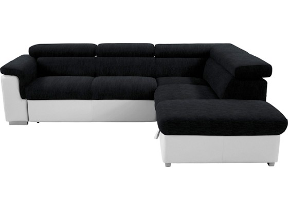Wohnlandschaft Milla - Silberfarben/Schwarz, MODERN, Holz/Textil (252/217cm) Wohnlandschaft Milla - Silberfarben/Schwarz, MODERN, Holz/Textil (252/217cm)