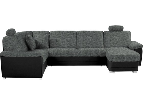 Wohnlandschaft Sava - Dunkelgrau/Silberfarben, MODERN, Karton/Holz (212/329/153cm) Wohnlandschaft Sava - Dunkelgrau/Silberfarben, MODERN, Karton/Holz (212/329/153cm)