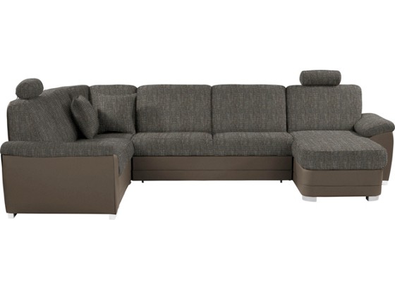 Wohnlandschaft Sava - Silberfarben/Braun, MODERN, Karton/Holz (212/329/153cm) Wohnlandschaft Sava - Silberfarben/Braun, MODERN, Karton/Holz (212/329/153cm)