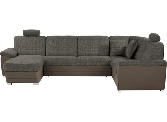 Wohnlandschaft Sava - Silberfarben/Braun, MODERN, Karton/Holz (153/329/212cm) Wohnlandschaft Sava - Silberfarben/Braun, MODERN, Karton/Holz (153/329/212cm)