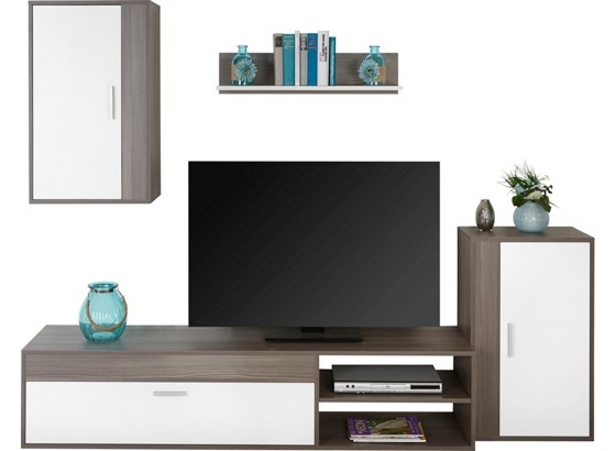 Wohnwand Star - Dunkelgrau/Dunkelbraun, MODERN, Holzwerkstoff (230/169/40cm) Wohnwand Star - Dunkelgrau/Dunkelbraun, MODERN, Holzwerkstoff (230/169/40cm)