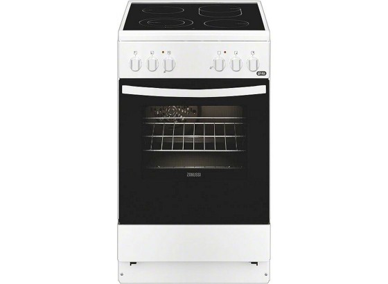 Zanussi Herd Zcv550h1wa - Weiß, MODERN, Glas/Metall (50/85,8/60cm) - ZANUSSI Zanussi Herd Zcv550h1wa - Weiß, MODERN, Glas/Metall (50/85,8/60cm) - ZANUSSI