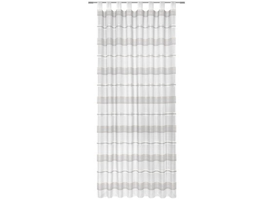 Záves Louis - hnedá/biela, Konvenčný, textil (140/245cm) - MÖMAX modern living Záves Louis - hnedá/biela, Konvenčný, textil (140/245cm) - MÖMAX modern living