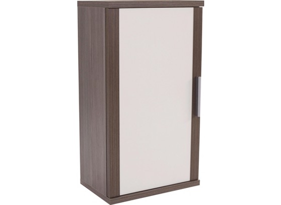 Závěsná Skříňka Demo - bílá/tmavě hnědá, Konvenční, dřevěný materiál (42/71,4/23cm) Závěsná Skříňka Demo - bílá/tmavě hnědá, Konvenční, dřevěný materiál (42/71,4/23cm)