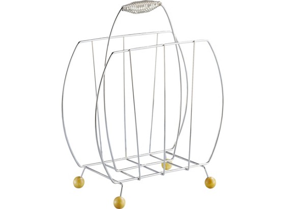 Zeitungsständer Darnie Spring - Chromfarben/Buchefarben, KONVENTIONELL, Holz/Metall (35/44,5/20cm) - BOXXX Zeitungsständer Darnie Spring - Chromfarben/Buchefarben, KONVENTIONELL, Holz/Metall (35/44,5/20cm) - BOXXX