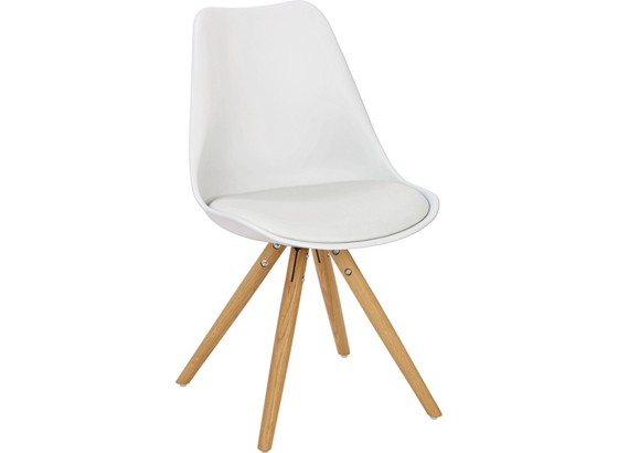 Židle Lilly - bílá/barvy dubu, Moderní, dřevo/umělá hmota (47/81/52cm) Židle Lilly - bílá/barvy dubu, Moderní, dřevo/umělá hmota (47/81/52cm)