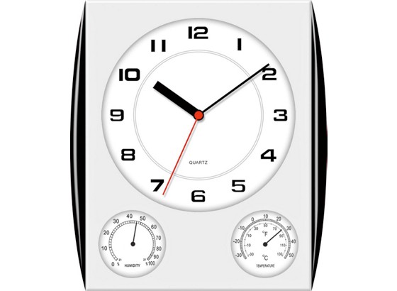 Zidni Sat 928849 - boje srebrnog hrasta/crna, Konvencionalno, metal/plastika (30/34/5cm) Zidni Sat 928849 - boje srebrnog hrasta/crna, Konvencionalno, metal/plastika (30/34/5cm)