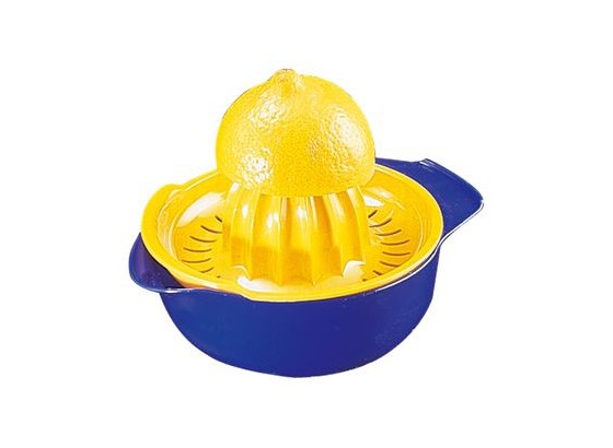 Zitronenpresse Blau/gelb - Weiß, KONVENTIONELL, Kunststoff (12cm) - HOMEWARE Zitronenpresse Blau/gelb - Weiß, KONVENTIONELL, Kunststoff (12cm) - HOMEWARE