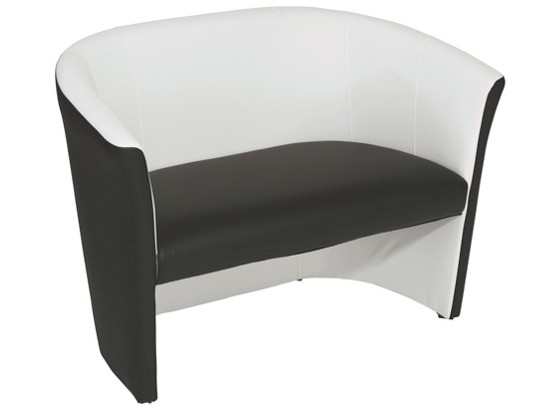 Zweisitzer-sofa Rainbow Duo - čierna/biela, Moderný (118/76/59cm) - OMBRA Zweisitzer-sofa Rainbow Duo - čierna/biela, Moderný (118/76/59cm) - OMBRA