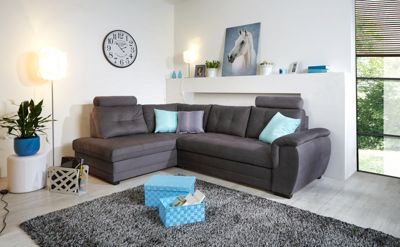 Sjedeća Garnitura Sjedeća Garnitura - tamno siva, Moderno, drvo/metal (183/251cm) - OMBRA