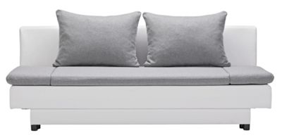 Trosjed Na Razvlačenje Saturn - bijela/siva, Moderno, tekstil (199/83/81cm) - MÖMAX modern living